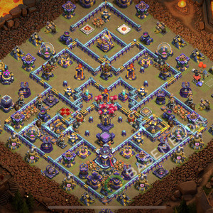 Aldea del Ayuntamiento Nivel 15 para Guerra, Anti Aéreo Diseño 2026, #2705