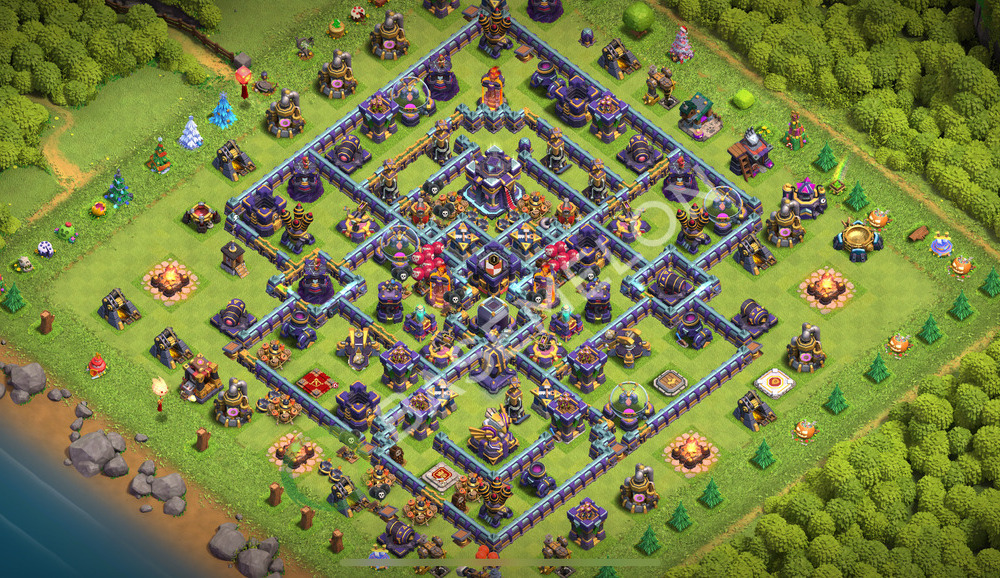 Town Hall Level 15 Farm Base Design 2026, Anti 3 Stars, Hybrid, Layout #2736