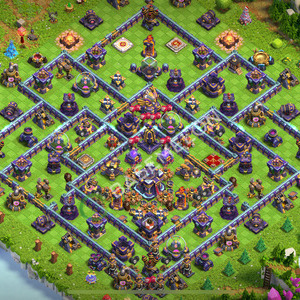 Town Hall Level 15 Trophy/Defense Base Design 2026, Anti Everything, Hybrid, Layout #2759