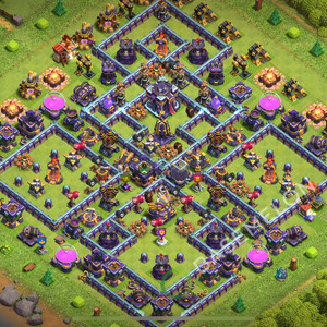 Aldea del Ayuntamiento Nivel 15 para Defensa, Anti 2 Estrellas Diseño 2026, #2801