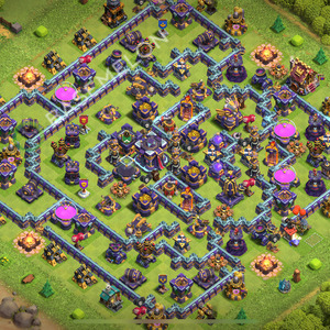 Aldea del Ayuntamiento Nivel 15 para Farming, Anti 2 Estrellas, Híbrido Diseño 2026, #2804