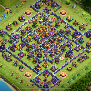 Aldea del Ayuntamiento Nivel 15 para Defensa, Anti 2 Estrellas, Híbrido Diseño 2026, #2842