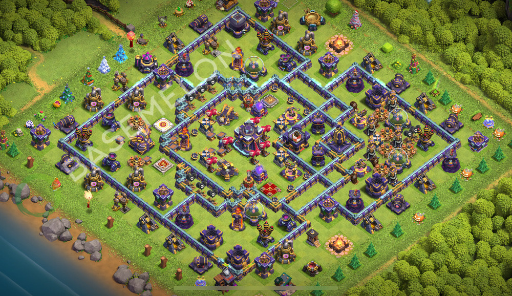 Town Hall Level 15 Trophy/Defense Base Design 2026, Anti 2 Stars, Hybrid, Layout #2886