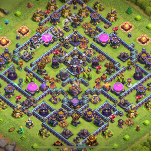 Hôtel de Ville Level 15 Trophées/Défense Base  2026, Anti 2 Étoiles, Anti Aérien, Village #2895