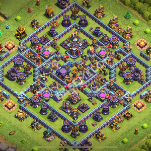 Town Hall Level 15 Trophy/Defense Base Design 2026, Anti 3 Stars, Layout #2908