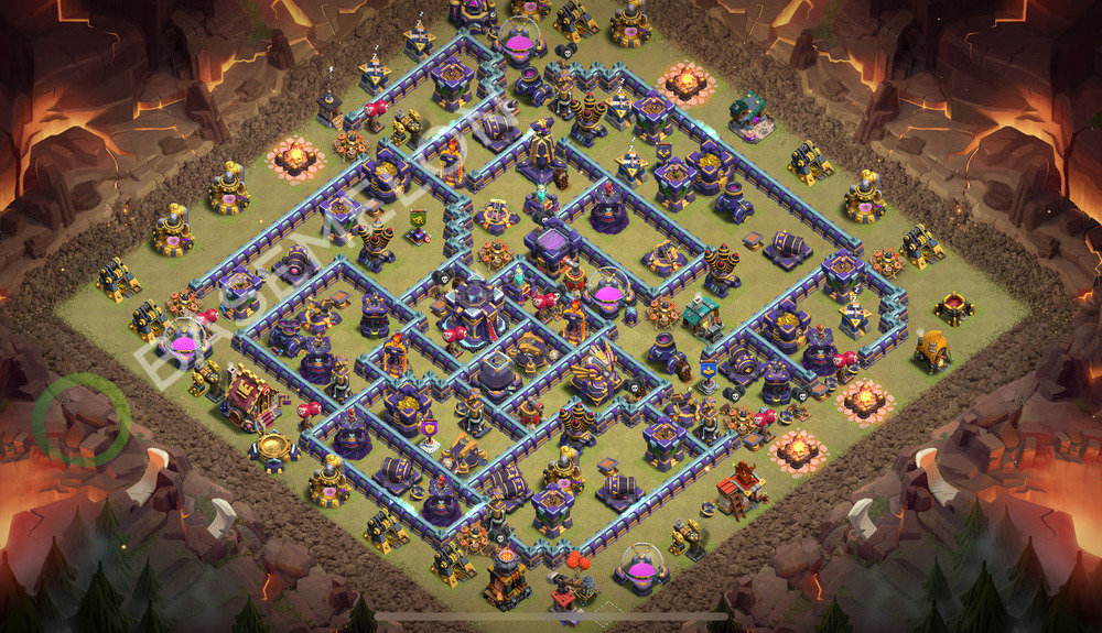 Town Hall Level 15 War Base Design 2026, Anti 3 Stars, Layout #2918