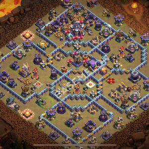 Town Hall Level 15 War Base Design 2026, Anti 3 Stars, Hybrid, Layout #3004