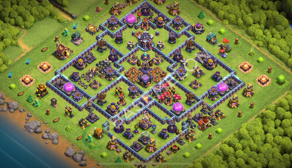 Town Hall Level 15 Trophy/Defense Base Design 2026, Anti Everything, Hybrid, Layout #3081