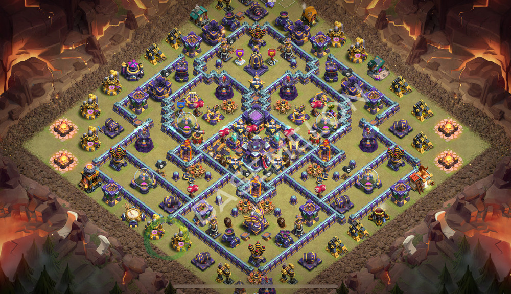 Aldea del Ayuntamiento Nivel 15 para Guerra, Anti 2 Estrellas Diseño 2026, #3110