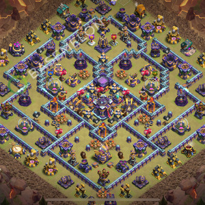 Aldea del Ayuntamiento Nivel 15 para Guerra, Anti 2 Estrellas Diseño 2026, #3110