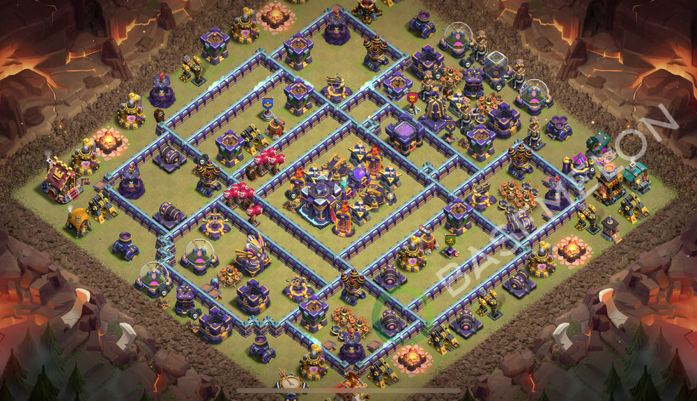 Town Hall Level 15 War Base Design 2026, Anti 2 Stars, Layout #3121