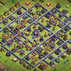 Town Hall Level 15 Trophy/Defense Base Design 2026, Unbeatable, Layout #3125