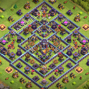 Town Hall Level 15 Trophy/Defense Base Design 2026, Legend League, Hybrid, Layout #3159