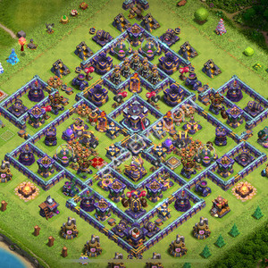 Town Hall Level 15 Trophy/Defense Base Design 2026, Anti Everything, Hybrid, Layout #3163
