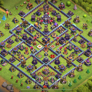 Town Hall Level 15 Farm Base Design, Anti Everything, Hybrid, Layout #319