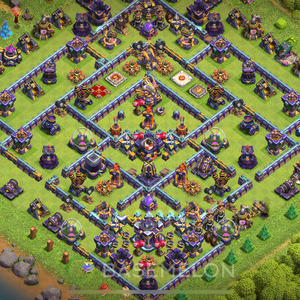 Town Hall Level 15 Trophy/Defense Base Design, Anti Everything, Layout #320