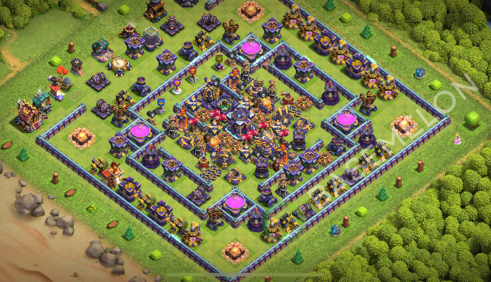 Town Hall Level 15 Trophy/Defense Base Design 2026, Anti 2 Stars, Anti Everything, Layout #3200