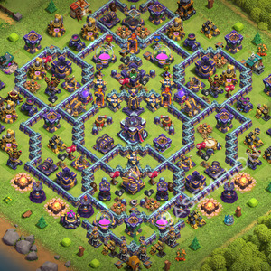 Town Hall Level 15 Trophy/Defense Base Design 2026, Anti 3 Stars, Hybrid, Layout #3282