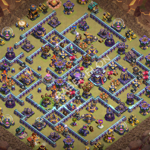 Town Hall Level 15 War Base Design 2026, Anti 3 Stars, Anti Air, Layout #3288