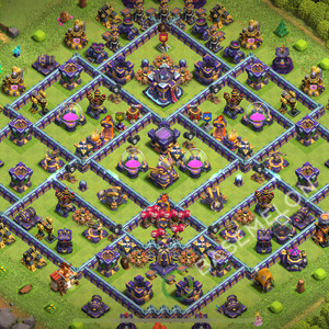 Town Hall Level 15 Trophy/Defense Base Design 2026, Anti Everything, Hybrid, Layout #3343