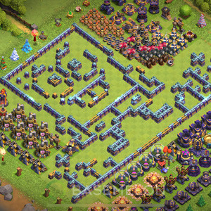 Town Hall Level 15 Progress Base Design, Layout #340