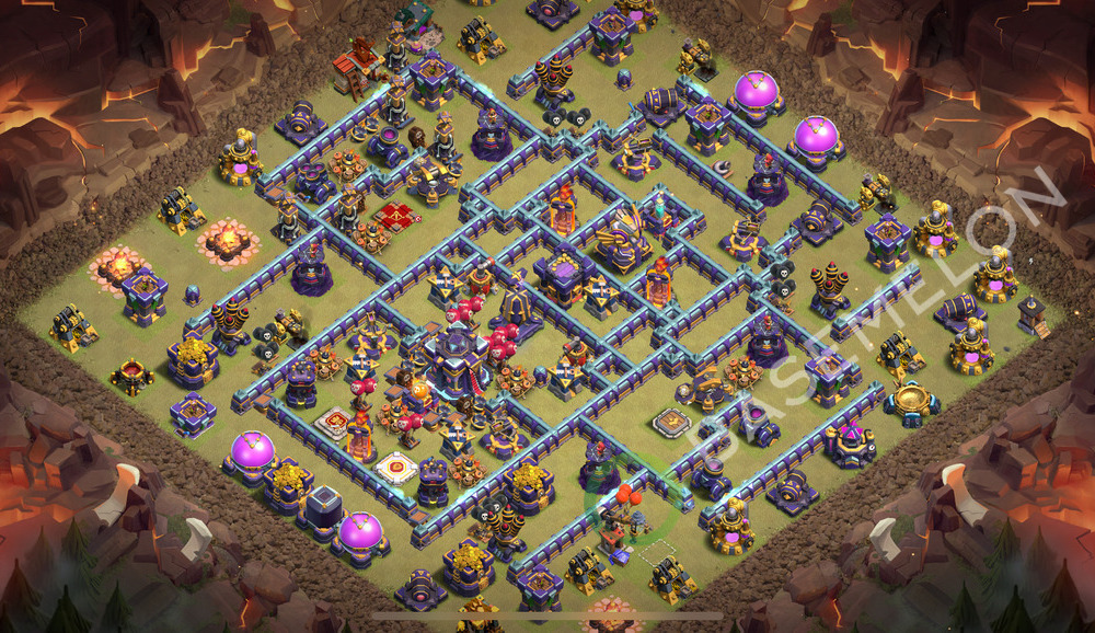 Town Hall Level 15 War Base Design 2026, Anti 3 Stars, Layout #3423