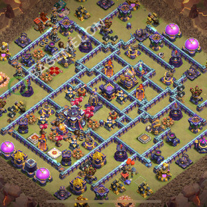 Town Hall Level 15 War Base Design 2026, Anti 3 Stars, Layout #3423