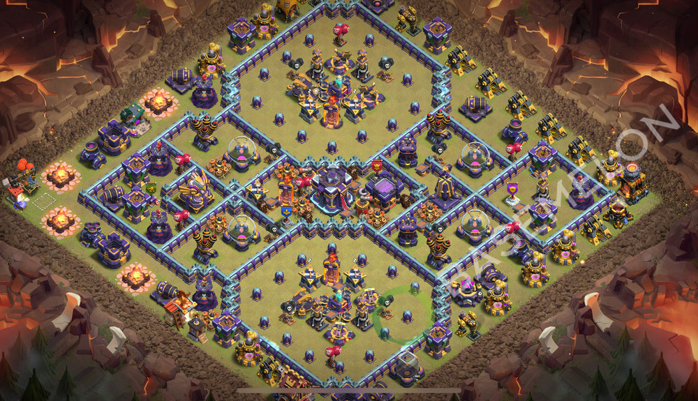 Town Hall Level 15 War Base Design 2026, Anti 3 Stars, Layout #3470