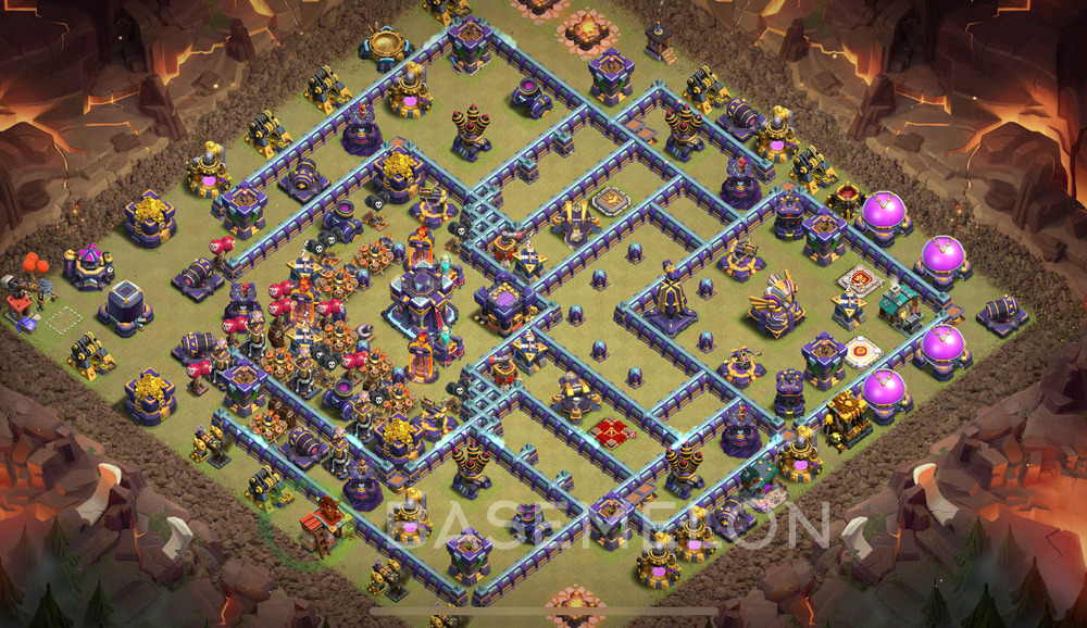 Town Hall Level 15 War Base Design 2025, Anti 2 Stars, Layout #351