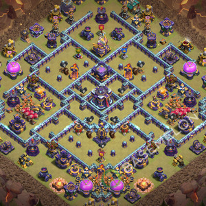 Town Hall Level 15 War Base Design 2026, Anti 2 Stars, Layout #3558