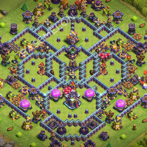 Aldea del Ayuntamiento Nivel 15 para Defensa, Anti 3 Estrellas Diseño 2026, #3573