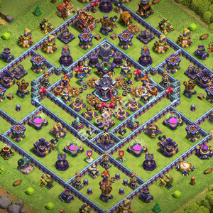 Aldea del Ayuntamiento Nivel 15 para Farming, Niveles Máximos, Anti 3 Estrellas Diseño 2026, #3578