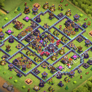 Aldea del Ayuntamiento Nivel 15 para Defensa, Anti 3 Estrellas Diseño 2026, #3724