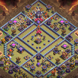 Hôtel de Ville Level 15 Guerre GDC Base  2026, Anti 3 Étoiles, Anti Tout, Village #3744