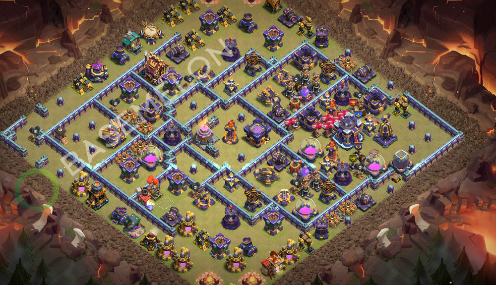 Town Hall Level 15 War Base Design 2026, Anti 3 Stars, Layout #3758