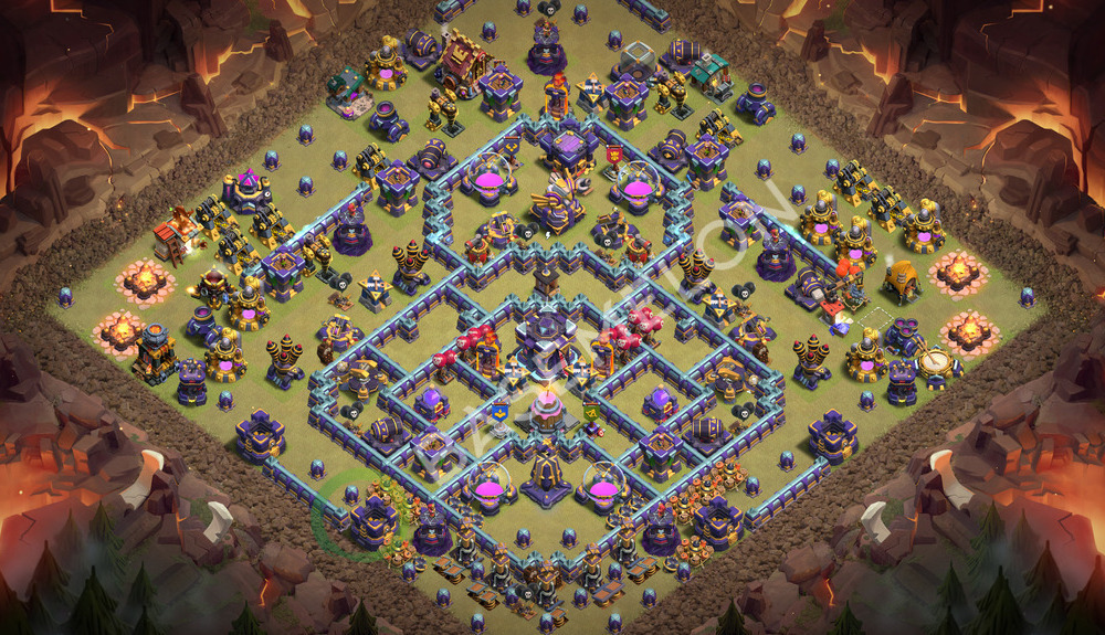 Town Hall Level 15 War Base Design 2026, Anti 3 Stars, Layout #3759