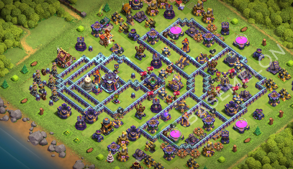 Town Hall Level 15 Trophy/Defense Base Design 2026, Anti 3 Stars, Anti Everything, Layout #3831