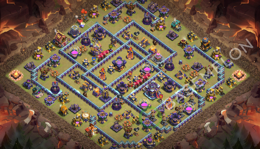 Aldea del Ayuntamiento Nivel 15 para Guerra, Anti 3 Estrellas Diseño 2026, #3855