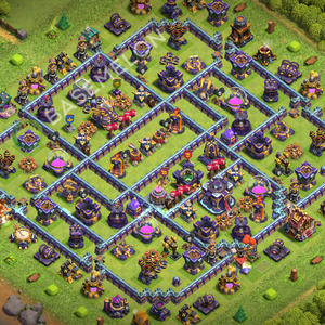 Rathaus Level 15 Verteidigung Base 2026, Anti 3 Sterne, Layout #3859