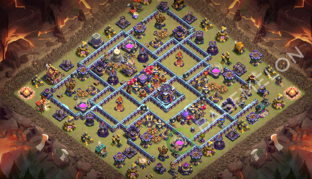 Rathaus Level 15 Krieg Base 2026, Anti 3 Sterne, Anti Air, Layout #3864