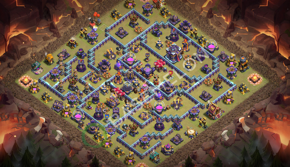 Rathaus Level 15 Krieg Base 2026, Anti 3 Sterne, Anti Air, Layout #3865