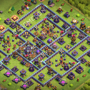 Town Hall Level 15 Trophy/Defense Base Design 2026, Anti 3 Stars, Layout #3872