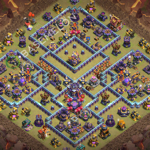 Town Hall Level 15 War Base Design 2026, Anti 3 Stars, Hybrid, Layout #3874