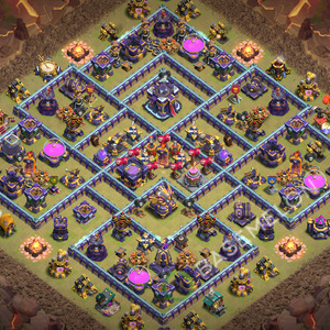 Town Hall Level 15 War Base Design 2026, Anti 3 Stars, Layout #3881