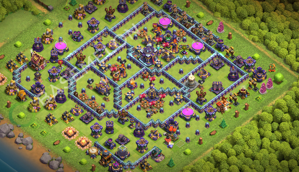 Aldea del Ayuntamiento Nivel 15 para Guerra, Anti 3 Estrellas, Anti Todo Diseño 2026, #3889