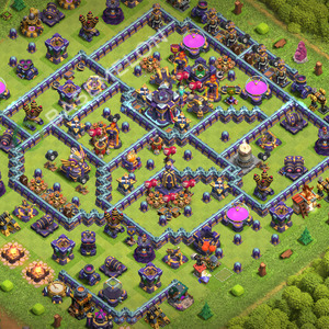 Aldea del Ayuntamiento Nivel 15 para Guerra, Anti 3 Estrellas, Anti Todo Diseño 2026, #3889