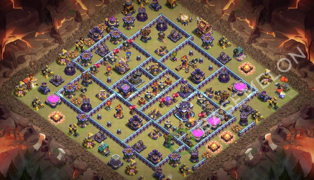 Aldea del Ayuntamiento Nivel 15 para Guerra, Anti 3 Estrellas, Anti Todo Diseño 2026, #3890