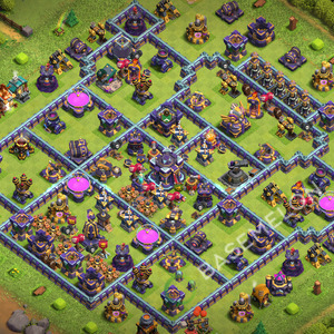 Aldea del Ayuntamiento Nivel 15 para Defensa, Anti 3 Estrellas Diseño 2026, #3899