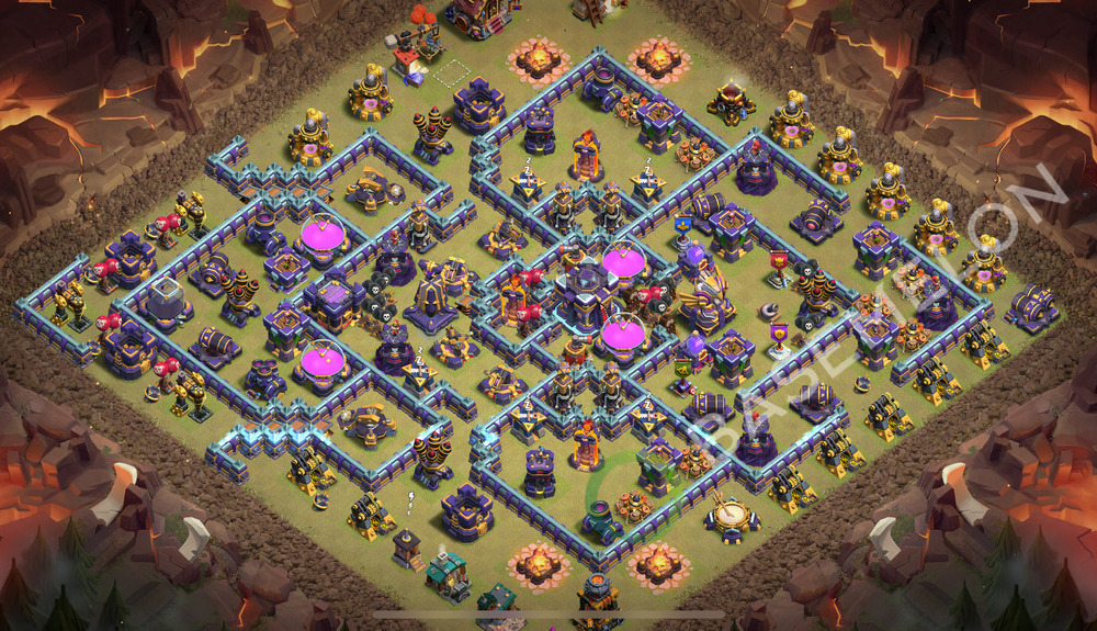 Town Hall Level 15 War Base Design 2026, Anti 3 Stars, Layout #3928