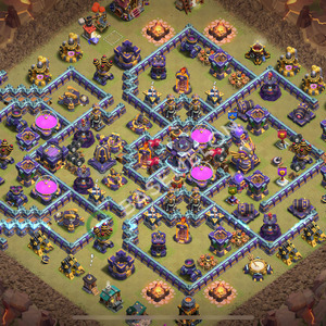 Town Hall Level 15 War Base Design 2026, Anti 3 Stars, Layout #3928